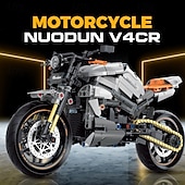 cheap Building Toys-Technic Motorcycle Model Building Block Toy Gift for Halloween Christmas