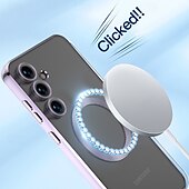 Недорогие Чехлы для Samsung-телефон Кейс для Назначение S24 Ultra S24 Plus S24 S23 S23 Ultra S23 Plus S25 Ультра Кейс на заднюю панель Магнитный Поддержка беспроводной зарядки Защита от удара Ретро Покрытие