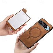 رخيصةأون جراب للهواتف الأخرى-هاتف غطاء من أجل بكسل 9 برو بيكسل 9 برو اكس ال Pixel 8 Pro Pixel 8 بكسل 9 Pixel 7 Pixel 7 Pro غطاء خلفي مع حامل مغناطيس دعم الشحن اللاسلكي مكتب  /  الأعمال TPU جلد PU