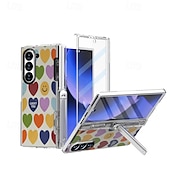 olcso Samsung-tokok-Telefontok Z Fold 6 pénztárca tok állványtartóval ceruzatartó ütésálló retró TPU PC