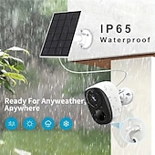voordelige IP-netwerkcamera&#039;s voor buiten-beveiligingscamera draadloos buiten 3mp beveiligingscamera met zonnepaneel pir menselijke detectie sd-kaart/cloudopslag schijnwerper zonnecamera&#039;s voor beveiliging van woningen