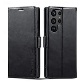 Недорогие Чехлы для Samsung-телефон Кейс для Назначение SSamsung Galaxy S24 S24 Ultra Plus S24 ФЭ S23 S22 S21 S20 Ultra Plus FE A54 A34 A14 А53 A52 Samsung A13 5G Откидная крышка со стендом Магнитный Разъем для карты Ретро