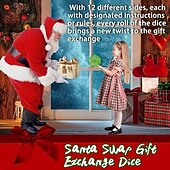cheap Christmas Gifts for Kids-Santa Swap Gift Exchange Dice,2025 New Gift Exchange Dice, Exchange Dice Game,Christmas Group Party Game,12 Different Sides 3 * 3 * 3in Pu Material Gift Exchange Dice Game