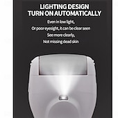 cheap Facial Care Device-Portable Cordless Electric Foot File Hard Skin Callus Remover with 2 Roller And Rechargeable Foot Care Tool for Dry Dead and Cracked Feet