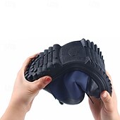 baratos Inverno e botas de neve-Botas masculinas de inverno à prova d&#039;água com cadarço e forro de pele sintética, calçados externos isolados para caminhadas em clima frio e uso casual