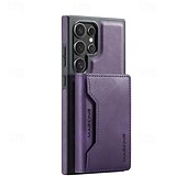 halpa Samsung-kotelot-puhelin Etui Käyttötarkoitus S24 Ultra S24 Plus S24 S23 Ultra S25 Ultra Takakuori Tuella Magneetti Tukee langatonta latausta Retro TPU PU-nahka