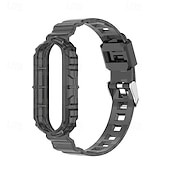 お買い得  その他の時計バンド-スマートウォッチバンド と互換性があります Xiaomi Mi Band 6 NFC Mi Band 5 NFC スマートウォッチ ストラップ 調整可 ソロループ スポーツバンド 置換 リストバンド