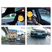 economico DVR per auto-dash cam 4 canali 1080p registratore di guida hd1080p anteriore interno retrovisore visione notturna a infrarossi carica auto telecamera di retromarcia