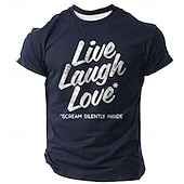 billiga Roliga T-shirts för män-Herr Rolig Slang T-shirt Kortärmad T-shirt 3D-tryck Rund hals Skjorta Mode Fritids- Gata Utomhussport Dagligen Svart Blå Grön Sommar Vår Kläder S M L XL XXL XXXL