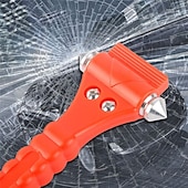 preiswerte Innenraum-Autozubehör-Auto-Sicherheitshammer, 2er-Pack, Autofenster-Glasbrecher und Sicherheitsgurtschneider, 2-in-1-Auto-Notfall-Rettungshammer, Auto-Notfall-Rettungs- und Fluchtwerkzeug