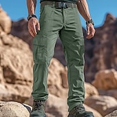 preiswerte Cargohosen-Herren Cargohose Cargohosen Cargohose Hose Hosen Wanderhose Multi Pocket Gerade geschnitten Glatt Atmungsaktiv Feuchtigkeitsableitung In voller Länge Outdoor Täglich Campen und Wandern Modisch