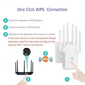 お買い得  ワイヤレスルーター-wifi信号増幅器 300m ワイヤレスリピーター デュアルバンドエクステンダー ネットワークエクステンダー ホームルーター
