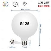 ieftine Becuri Globe LED-2 buc 1 buc 5 W 8 W Bulb LED Glob 450-650 lm E26 / E27 G120 16 LED-uri de margele SMD 2835 Alb Cald 220-240 V 110-120 V
