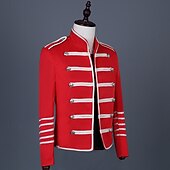cheap Tops-Retro Vintage Rococo Coat Masquerade Circus Jacket Prince Aristocrat Men&#039;s Carnival Masquerade Event / Party Adults&#039; Coat Spring Fall &amp; Winter
