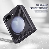 お買い得  サムスン用ケース-電話 ケース 用途 Zフリップ6 Z Flip 5 バックカバー とスクリーンプロテクター 耐衝撃 レトロ風 TPU PC