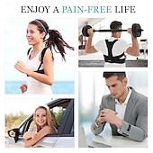 cheap Braces &amp; Supports-Posture Corrector for Men and Women, Adjustable Upper Back Brace, Muscle Memory Support Straightener, Providing Pain Relief from Neck, Shoulder, and Upper and Lower Back