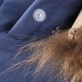 billiga Boy&amp;#39;s Downs &amp;amp; Pufferjacka-Barn Pojkar Hoodiejacka Pufferjacka Ytterkläder Ensfärgat Långärmad Ficka Täcka Utomhus Dagligen Grundläggande Svart Blå Grön Höst Vinter 4 år +