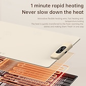 お買い得  調理器具-家庭用インテリジェント定温加熱多機能加熱カッティングボード折りたたみフレキシブルロール可能シリコン断熱ボード加熱