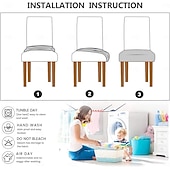 ieftine husa de scaun-husă scaun huse scaun husă impermeabilă elastică din piele pu pentru scaune huse scaune pentru scaune de sufragerie husă de protecție lavabilă huse scaune pentru scaune