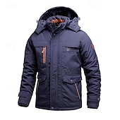 economico Softshell, pile e giacche da escursionismo-Per uomo Giacca con cappuccio Giacca in pile da escursione Inverno All&#039;aperto Tenere al caldo Fodera di vello Giacche in pile Cerniera intera Scalate Campeggio / Escursionismo / Speleologia Viaggi