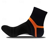economico calzini da uomo-Per uomo 2 coppie Confezioni multiple Calzini Squadra di calcio Calzini da corsa Calzini casual Nero Blu Colore Strisce Sportivo Giornaliero Da mare Di base Medio spessore Primavera Autunno Di