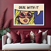 tanie Obrazy olejne pop art-malarstwo na płótnie pop art ręcznie malowane abstrakcyjne radzenie sobie z tym olejne malarstwo ścienne sztuka pop art obrazy ścienne na płótnie bogate faktury malarstwo nowoczesna sztuka ścienna