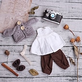 cheap Waldorf Dolls-Handmade Waldorf Doll Clothes Set for 12 inch Doll Handmade Muppet Doll for Christmas Gifts