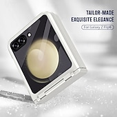 お買い得  サムスン用ケース-電話 ケース 用途 Zフリップ6 Z Flip 5 バックカバー とスクリーンプロテクター 耐衝撃 レトロ風 TPU PC