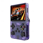 cheap Game Consoles-R36S Handheld Game Console 3.5 Inch IPS Screen Retro Game Console Linux System Screen Portable Pocket Video Player Travel Essentials 64GB and128G Extra Large Memory