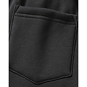 economico Pantaloni della tuta-Per uomo Sherpa Pantaloni in pile Pantaloni della tuta Pareggiatore Pantaloni Tasche A cordoncino Vita elastica Liscio Comfort Caldo Sportivo Giornaliero Di tendenza Informale Nero Grigio Media