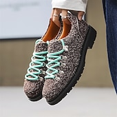 abordables Baskets-chaussures de randonnée en daim marron pour hommes - style vintage avec design à lacets roses et semelle durable pour les aventures en plein air