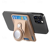 economico Cover per iPhone-telefono Custodia Per iPhone 16 Pro Max Plus iPhone 15 Pro Max Plus Universali Custodia ad adsorbimento magnetico Con supporto A calamita Supporto a molla TPU pelle sintetica