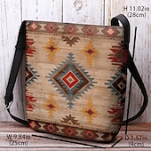 olcso Keresztpántos táskák-női vintage bohém crossbody táska egyedi azték mintával | tökéletes nyári fesztiválokra