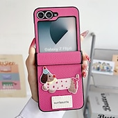 economico Cover Samsung-telefono Custodia Per Capovolgi Z 6 Z Flip 5 Z Flip 4 Z Flip 3 Per retro Resistente agli urti Retrò TPU pelle sintetica