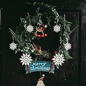 levne Ozdoby-36ks sněhových vloček-ozdoby na vánoční stromeček,ozdoby se sněhovými vločkami na stromeček,plastové třpytky bílé ozdoby se sněhovými vločkami,vánoční vnitřní zimní dekorace z říše divů