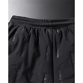 abordables pantalons décontractés-Men's Sherpa Fleece Pants Sweatpants Joggers Trousers Pocket Drawstring Elastic Waist Plain Comfort Warm Sports Outdoor Daily Fashion Casual Black 1# Black Micro-elastic