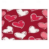 cheap Placemats &amp; Coasters &amp; Trivets-Valentine&#039;s Day Placemats Set of 4 Romantic and Decorative Table Mats Featuring Heart or Rose Patterns Durable and Heat-Resistant Perfect for Adding a Touch of Love to Your Dining Table Decor