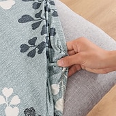 abordables Couverture de chaise de salle à manger-Housse de siège de chaise extensible et durable, idéale pour protéger et rafraîchir les sièges de chaise, ajoute confort et style aux chaises de salle à manger, de bureau ou de salon