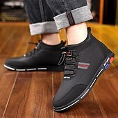 baratos Ténis para Homem-tênis casuais masculinos forrados e quentes de inverno – sapatos de cano alto com cadarço à prova d&#039;água e forro de pelúcia, sola antiderrapante, ideal para atividades ao ar livre e clima frio