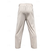 baratos Calças Desportivas-Homens Calças Esportivas Calça de moletom com pernas largas Calças de Veludo Calças Bolsos Com Cordão Cintura elástica Tecido Conforto Esportes Diário Moda Casual Preto Branco Micro-Elástica