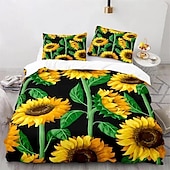 economico Set copripiumino-fiori farfalle piante fiori stampe set di tre pezzi piumone per camera da letto hotel camera degli ospiti biancheria da letto set comodo 1 set piumone 2 federe set letto matrimoniale set da 2 pezzi