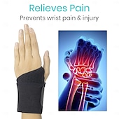 cheap Braces &amp; Supports-Vive Wrist Wrap Braces (1 Pack) - Tendonitis Support for Carpal Tunnel Arthritis - Sprained Pain Protection Sleeve - Weightlifting Calisthenics Compression Stabilizer for Women, Men - Adjustable