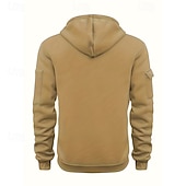 voordelige basic hoodies voor heren-Voor heren Trui met capuchon Hoodie met kwartrits Zwart Wijn Marineblauw blauw Bruin Capuchon Effen Zak Sport &amp; Outdoor Dagelijks Feestdagen Polyester Streetwear Basic Casual Lente &amp; Herfst Kleding