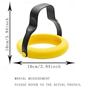 abordables Utensilios para huevos-Anillos de silicona para huevos para freír, molde de silicona liviano para huevos, anillos de primera calidad para huevos fritos antiadherentes, anillos para huevos McMuffins, para huevos fritos tipo