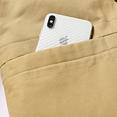 baratos Jaquetas Cargo-Homens Jaqueta de Inverno Casaco de lã Jaqueta sherpa Diário Férias Térmico / Quente Bolsos Tosão Outono &amp; inverno Tecido Moda Roupa de rua Lapela Padrão Preto cáqui Verde Tropa Casaco