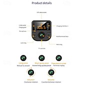 お買い得  車用Bluetoothキット/ハンズフリー-高品質の新しいbt36b車mp3プレーヤー多機能車シガレットライターUSB充電ポートbt車キット