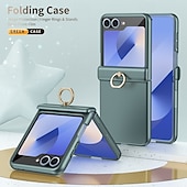 Недорогие Чехлы для Samsung-Чехол для телефона для Samsung Galaxy Z Flip 6 Z Flip 5 Задняя Обложка Кольцевой Застежка Ударопрочный Ретро PC