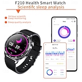 abordables Bracelets connectés-696 F210 Montre intelligente 1.55 pouce Montre intelligente avec bracelet Bluetooth ECG + PPG Podomètre Rappel d&#039;Appel Compatible avec Android iOS Hommes Mode Mains-Libres Rappel de Message IPX-0