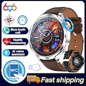 abordables Bracelets connectés-696 DK69 Montre intelligente 1.85 pouce Montre intelligente avec bracelet Bluetooth ECG + PPG Podomètre Rappel d&#039;Appel Compatible avec Android iOS Hommes Mode Mains-Libres Rappel de Message IP 67