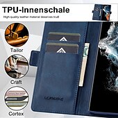 Недорогие Чехлы для Samsung-телефон Кейс для Назначение SSamsung Galaxy S24 S24 Ultra Plus S24 ФЭ S23 S22 S21 S20 Ultra Plus FE A54 A34 A14 А53 A52 Samsung A13 5G Откидная крышка со стендом Магнитный Разъем для карты Ретро